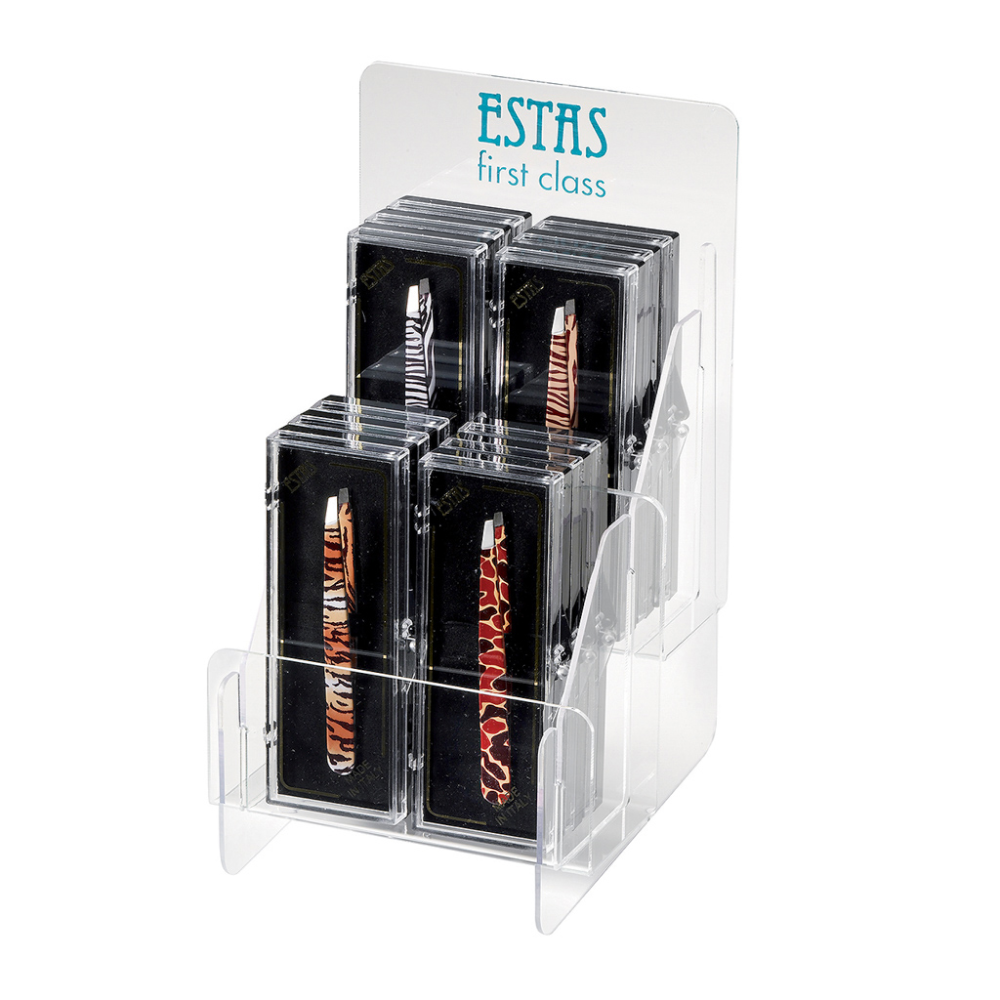 Estas Espositore Pinza Obliqua Inox Safari 24PZ