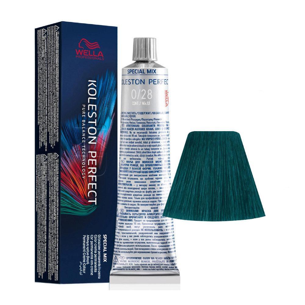 Wella Tinta Koleston Perfect Me 60ML 0/28 Petrolio