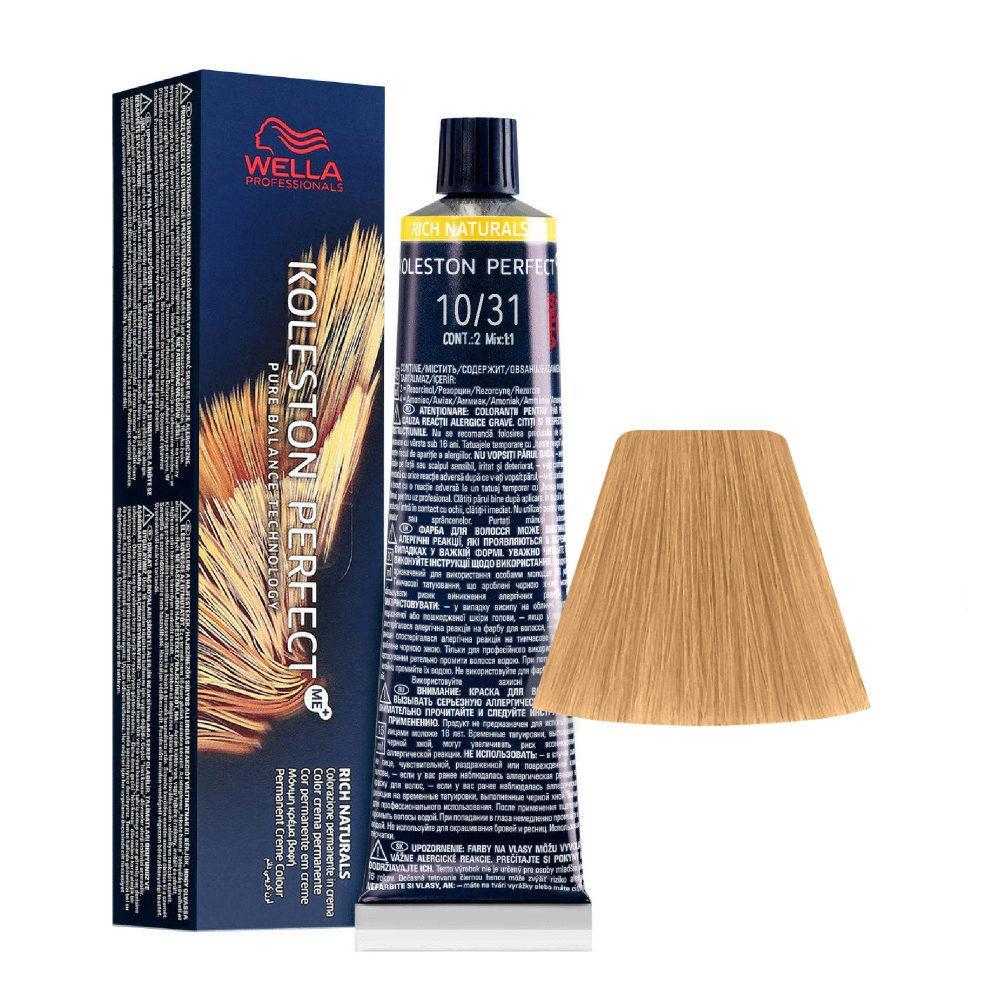 Wella Tinta Koleston Perfect Me 60ML 10/31 Biondo Platino Dorato Cenere