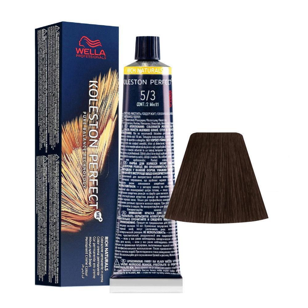 Wella Tinta Koleston Perfect Me 60ML 5/3 Castano Chiaro Dorato