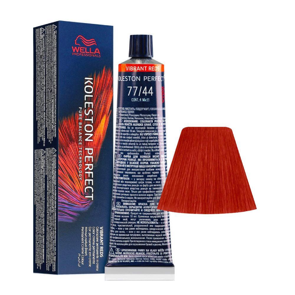 Wella Tinta Koleston Perfect Me 60ML 77/44 Biondo Medio Intenso Rame Intenso