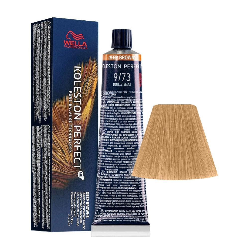 Wella Tinta Koleston Perfect Me 60ML 9/73 Biondo Chiarissimo Sabbia Dorato