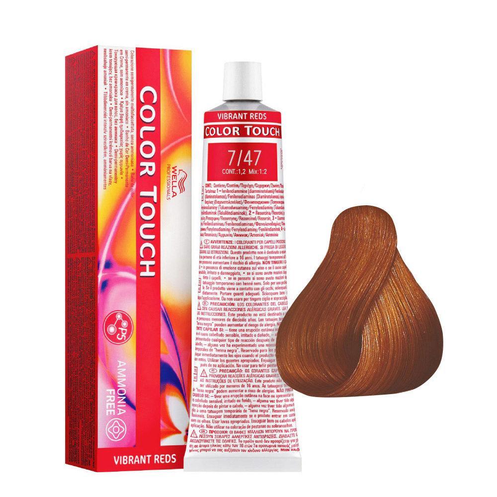 Wella Color Touch Tono Su Tono 60ML 7/47 Biondo Medio Rame Sabbia