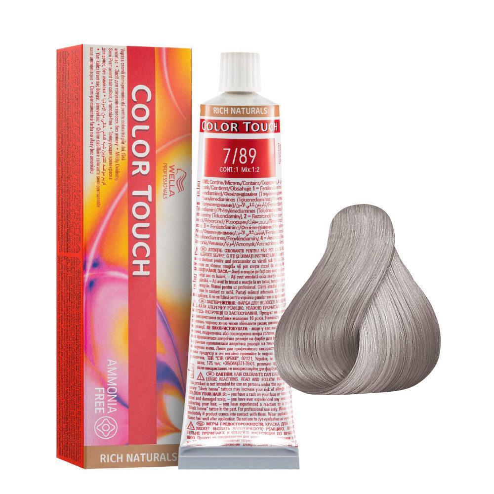Wella Color Touch Tono Su Tono 60ML 7/89 Biondo Medio Perla Cendru00e8