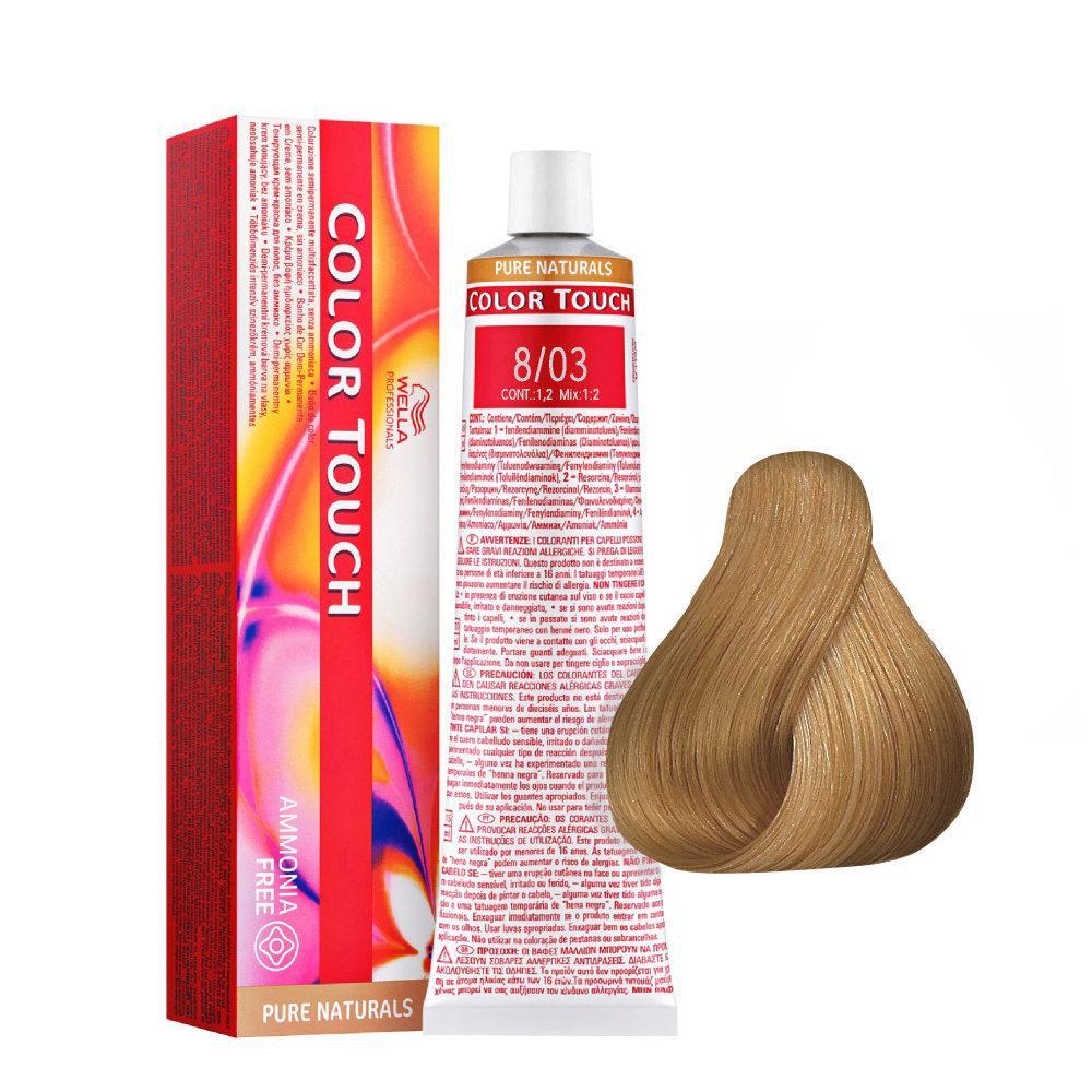 Colorazione tono su tono Wella Color Touch nuance 8/03