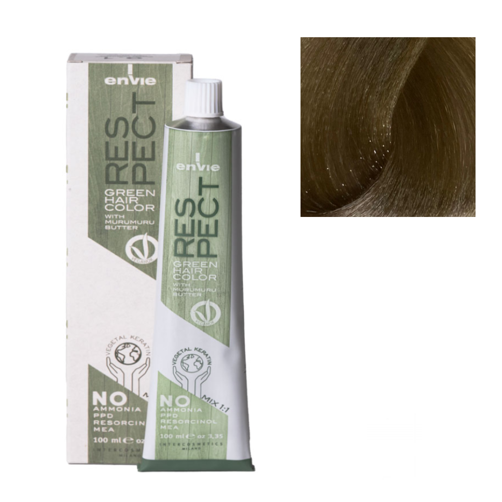 Envie Tinta in Crema Senza Ammoniaca Respect Green 100ml 7.1 Biondo Cenere