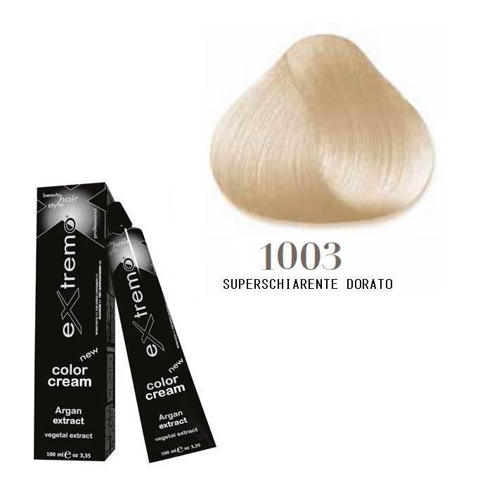 Extremo Tinta Color Cream Argan Oil 100ml 1003 Superschiarente Dorato
