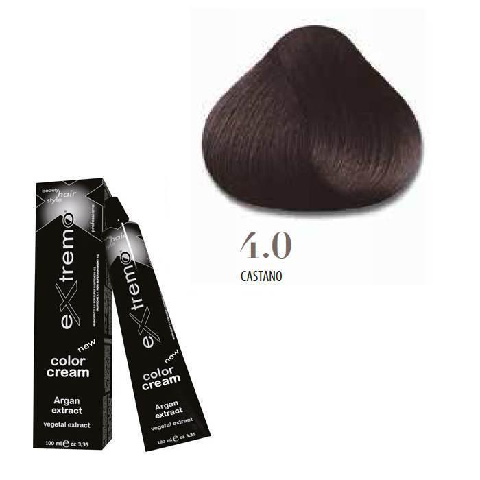 Extremo Tinta Color Cream Argan Oil 100ml 4.0 Castano