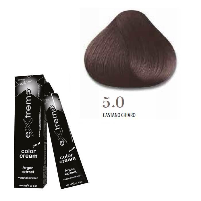 Extremo Tinta Color Cream Argan Oil 100ml 5.0 Castano Chiaro
