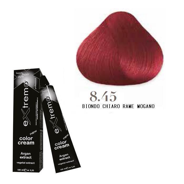 Extremo Tinta Color Cream Argan Oil 100ml 8.45 Biondo Chiaro Rame Mogano