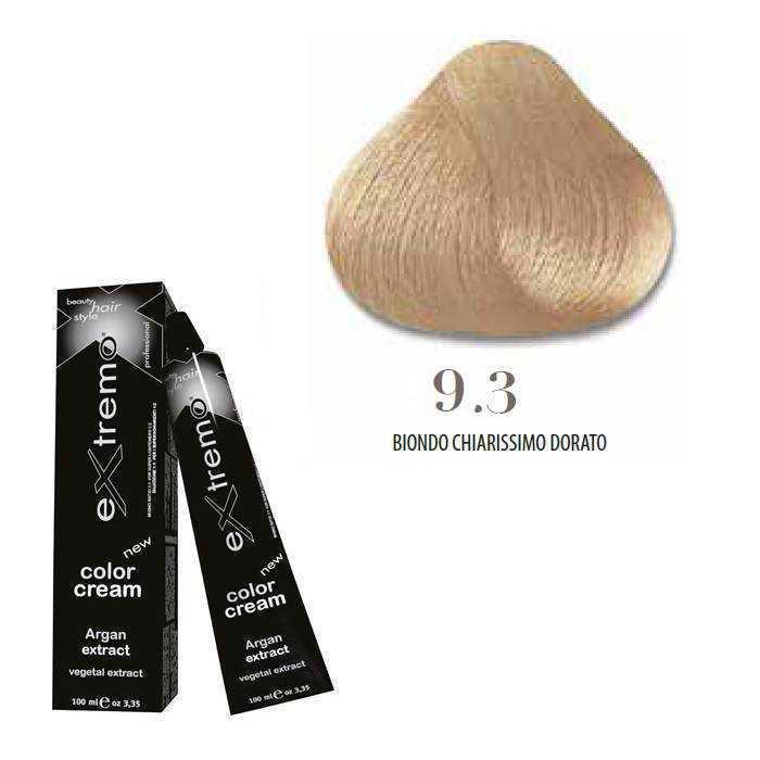 Extremo Tinta Color Cream Argan Oil 100ml 9.3 Biondo Chiarissimo Dorato