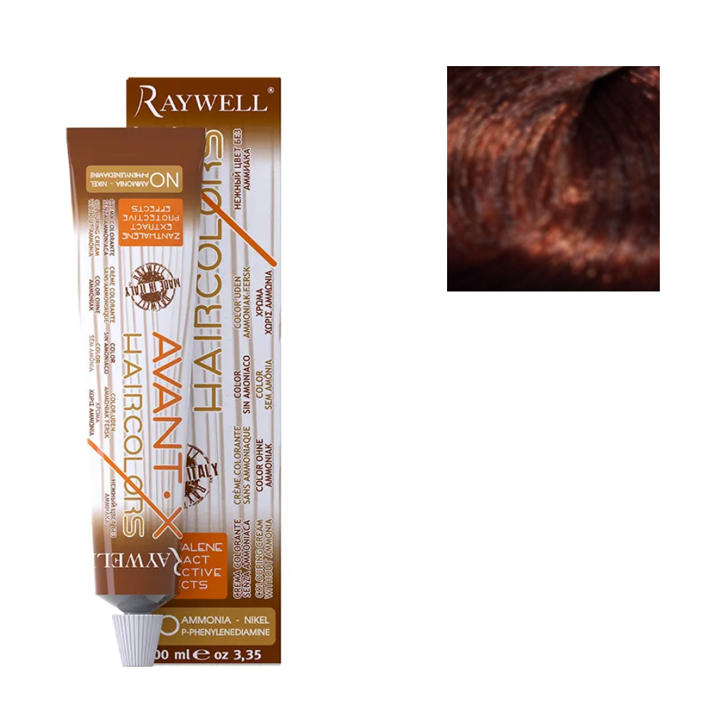 Raywell Tinta In Crema Senza Ammoniaca Avant-X 100ml 6.34 Biondo Scuro Dorato Ramato