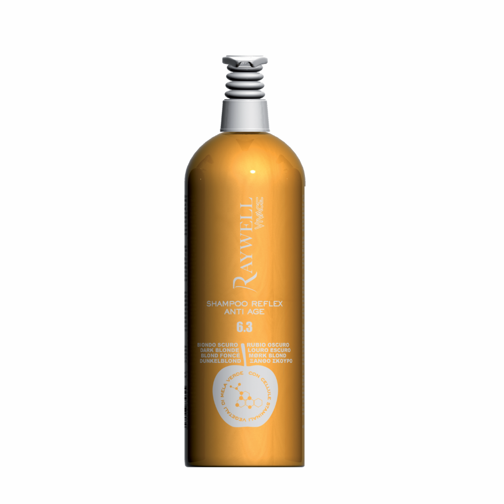 Raywell Shampoo Riflessante Reflex Anti Age 1000ml 6.3 Rosso Intenso