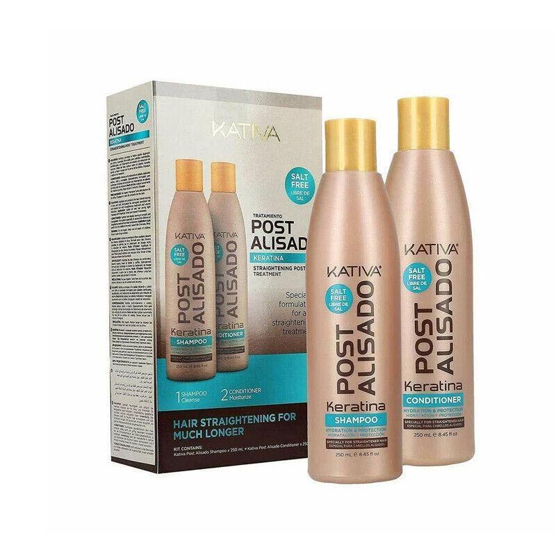 Kativa Trattamento Post Stiratura Keratin Shampoo 250 ML + Conditioner 250 ML