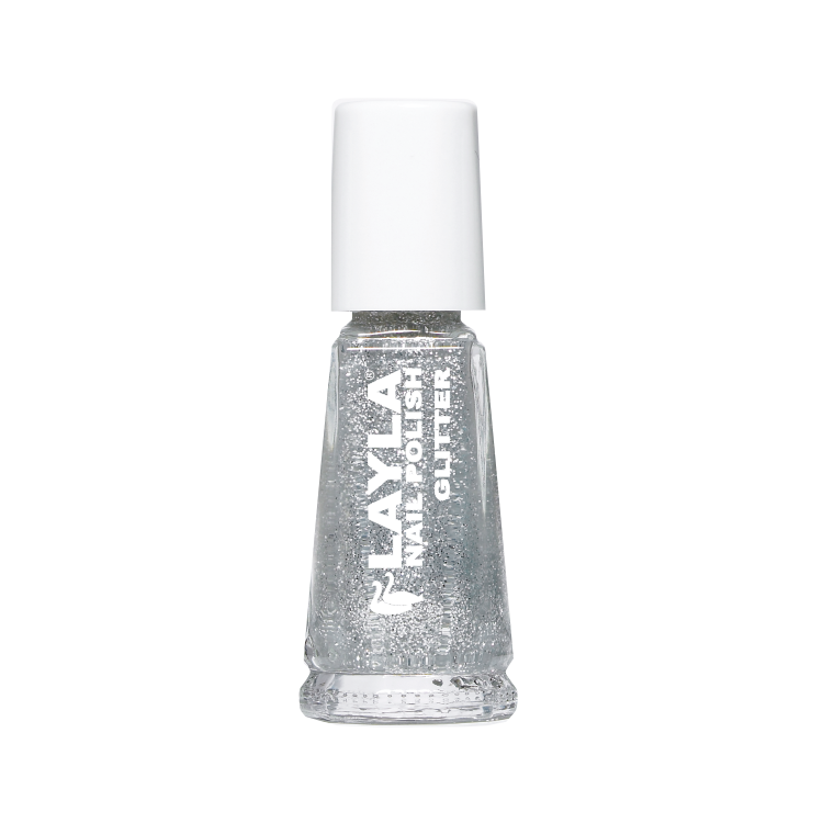 Layla Smalto Glitter Argento 10ML