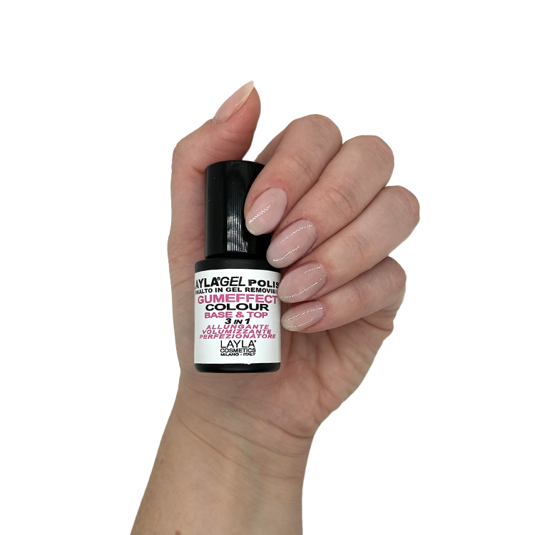 Layla Gum Effect Gel Polish 3IN1 N.1 Milky Pink 10ML