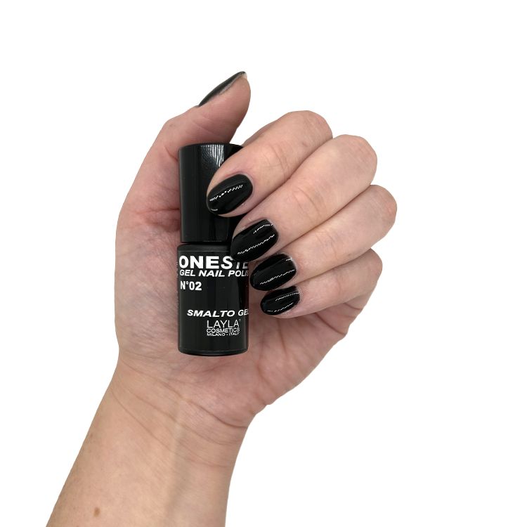 Layla Semipermanente One Step Gel Nail Polish N.2 Black 5ML