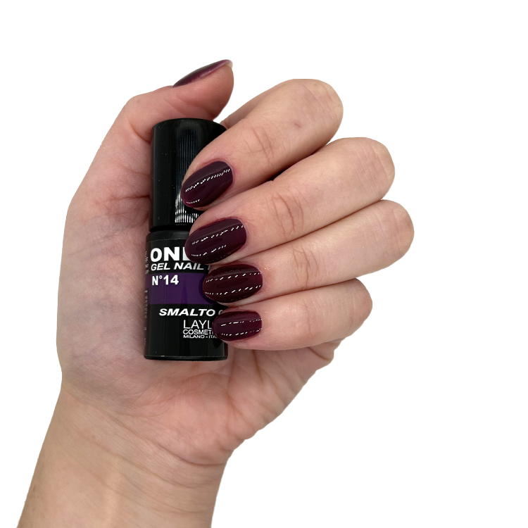 Layla Semipermanente One Step Gel Nail Polish N.14 Blackberry 5ML