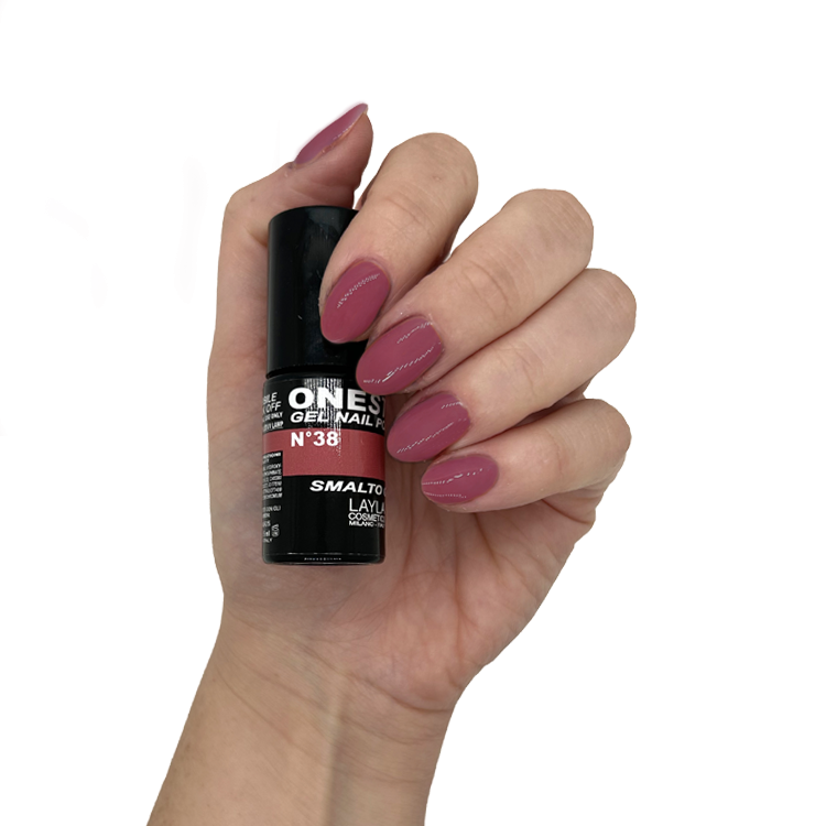 Layla Semipermanente One Step Gel Nail Polish N.38 Malva