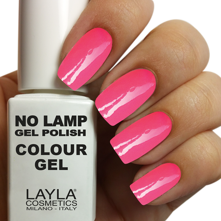 Layla Semipermanente No Lamp Gel Polish N.21 Fluo Pink 10ML