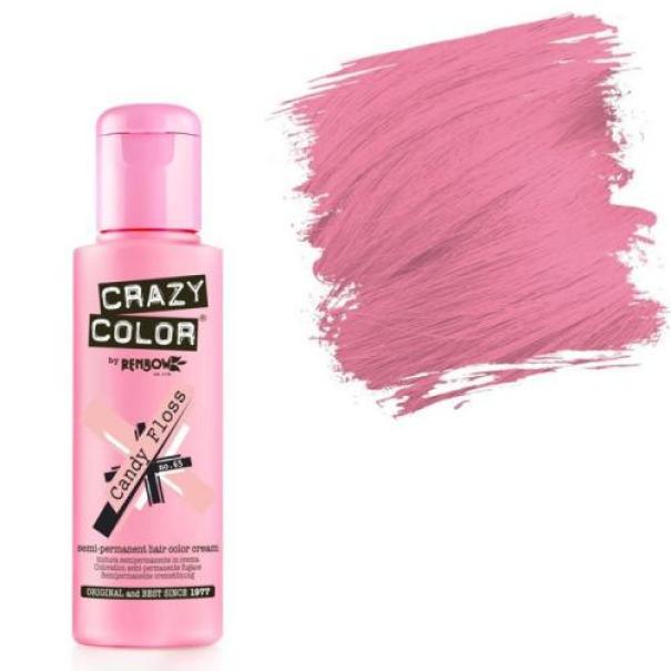 Crazy Color Crema Colorante Semipermanente 100ML E679 65 Candy Floss