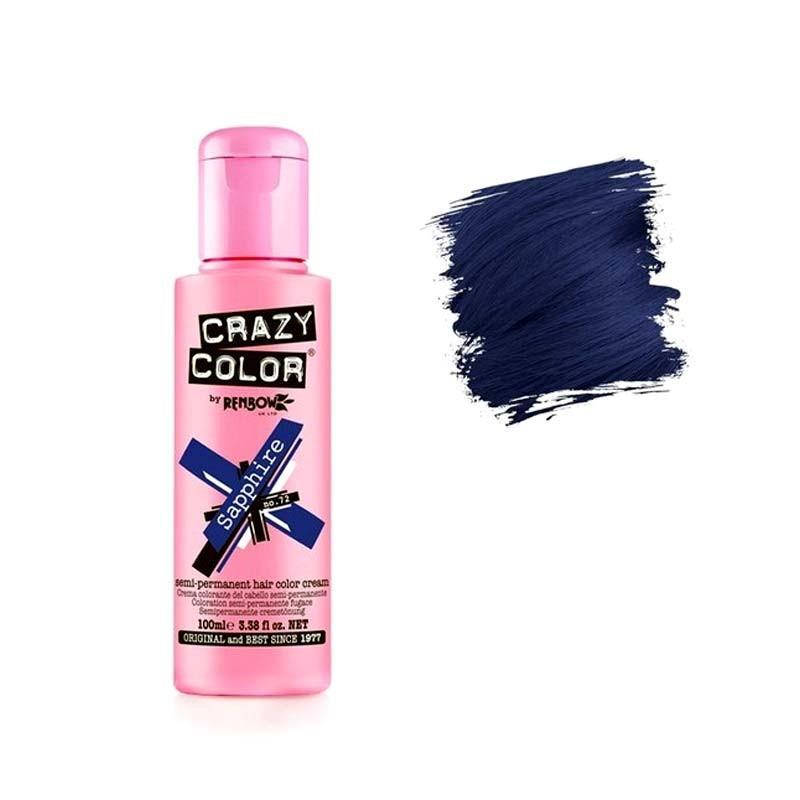 Crazy Color Crema Colorante Semipermanente 100ML E679 72 Sapphire