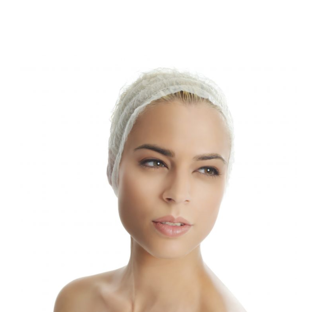 labor-fascia-per-capelli-monouso-in-tnt-100-pz Fascia per capelli monouso - dettaglio applicazione