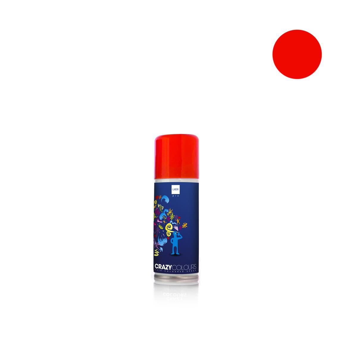 Labor Crazy Colours Lacca Spray Colorata 125ML Rosso