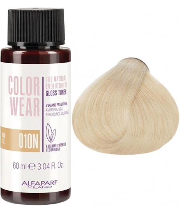 Alfaparf Toner Color Wear Liquid Gloss 60ML 010N Biondo Extrachiaro Naturale