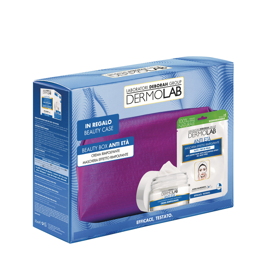 Dermolab Beauty Box Anti Etu00e0 Crema Rimpolpante 50ML + Maschera Effetto Rimpolpante TDV003123
