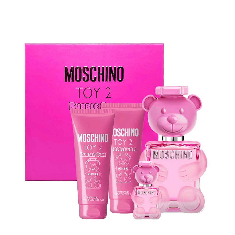 Moschino Toy 2 Bubble Gum Conf. EDT 100 Ml + Body Lotion 100 Ml + Showergel 100 Ml