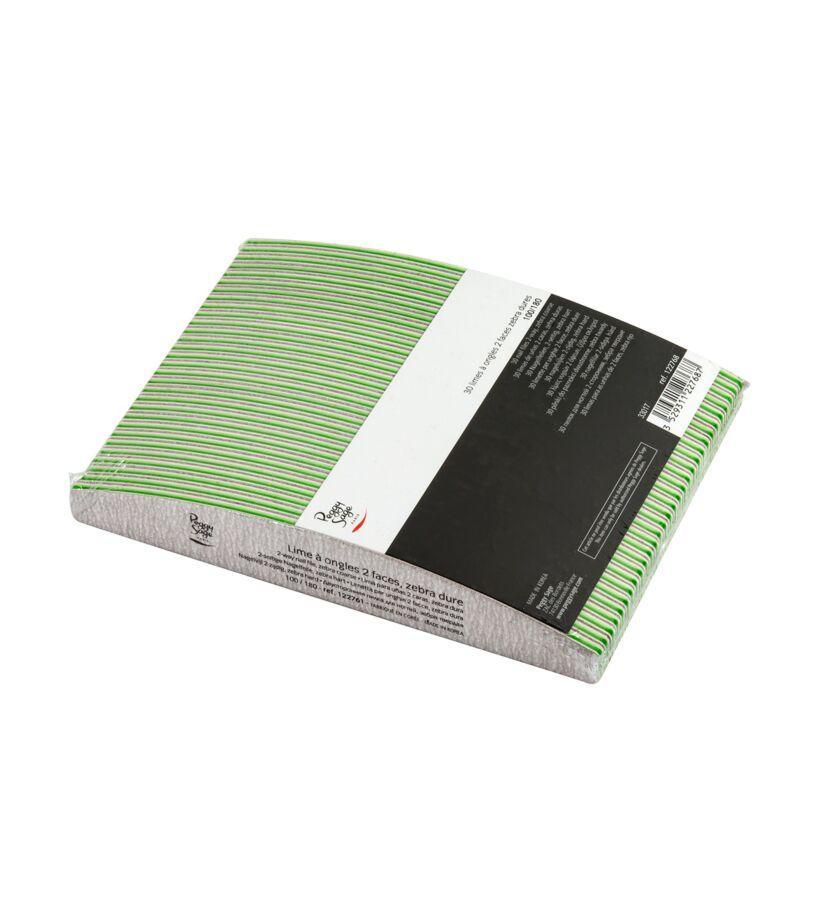 peggy sage peggy sage 122061 lotto 30 limette per unghie 2 facce 100/180  zebra - foto 1