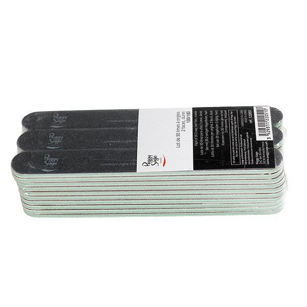 peggy sage peggy sage 122161 lotto 30 limette colossale 2 facce 100/180  nero - foto 1