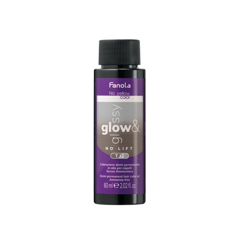 Fanola Glow & Glossy Toner In Olio T.12 Cenere Intenso 60 ML