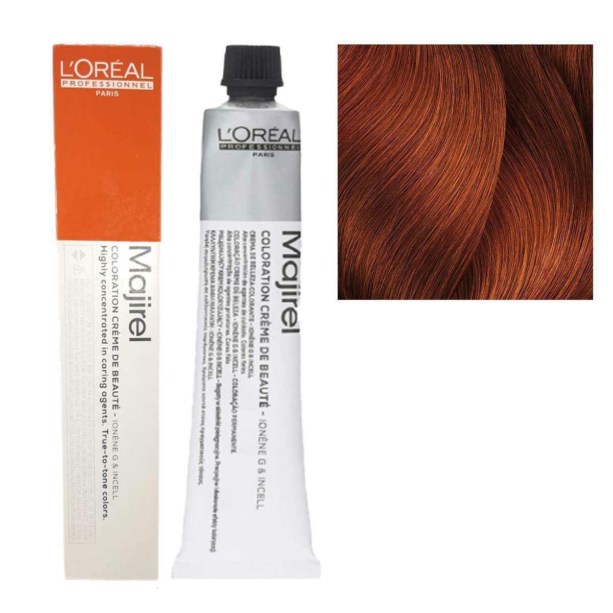 Lu00b4Oru00e8al Tinta Majirel 50ML 6.46 Biondo Rosso Rame Scuro