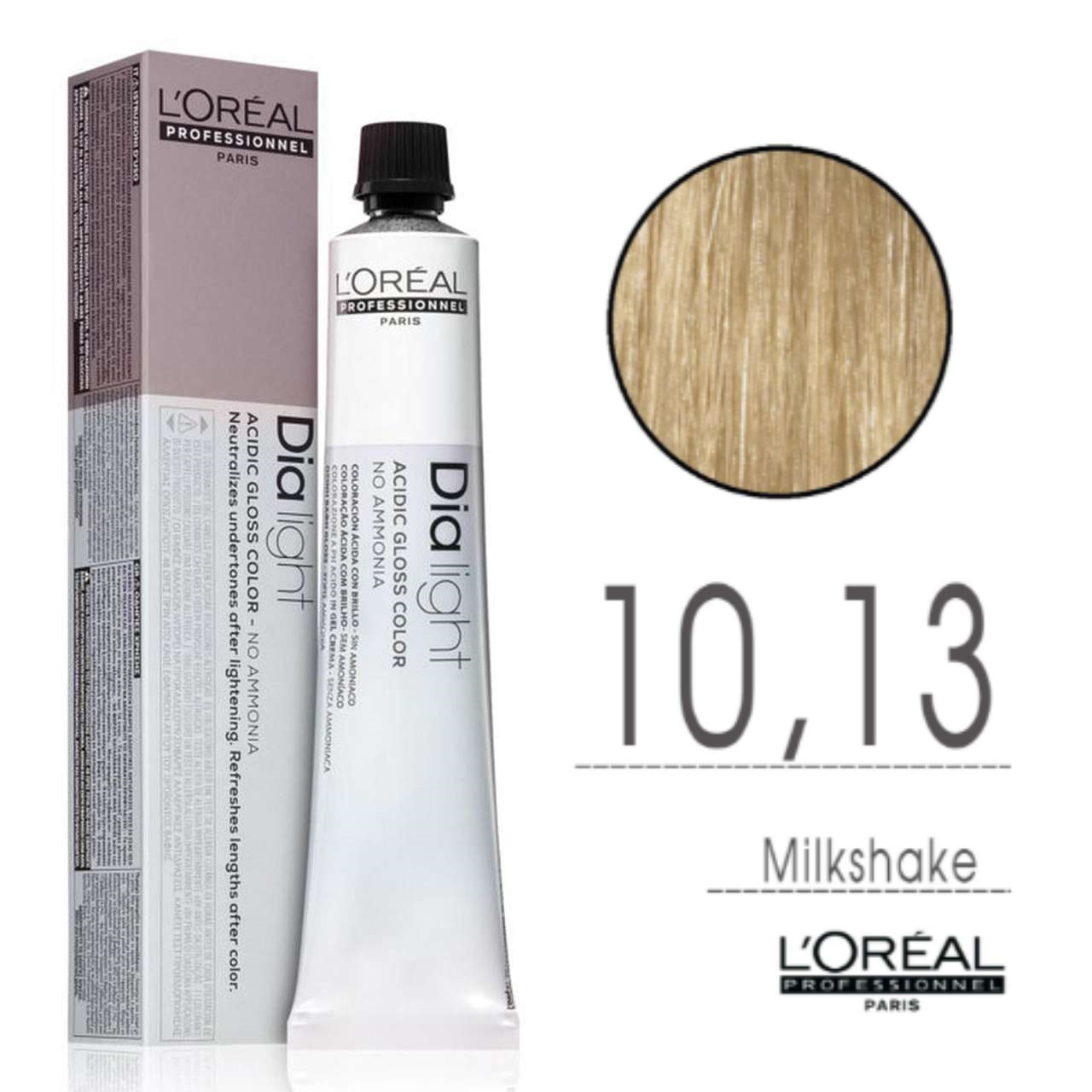 L'Oru00e9al Tinta Dia Light Tono Su Tono 50ML 10.13 MilkShake Ghiaccio Dorato