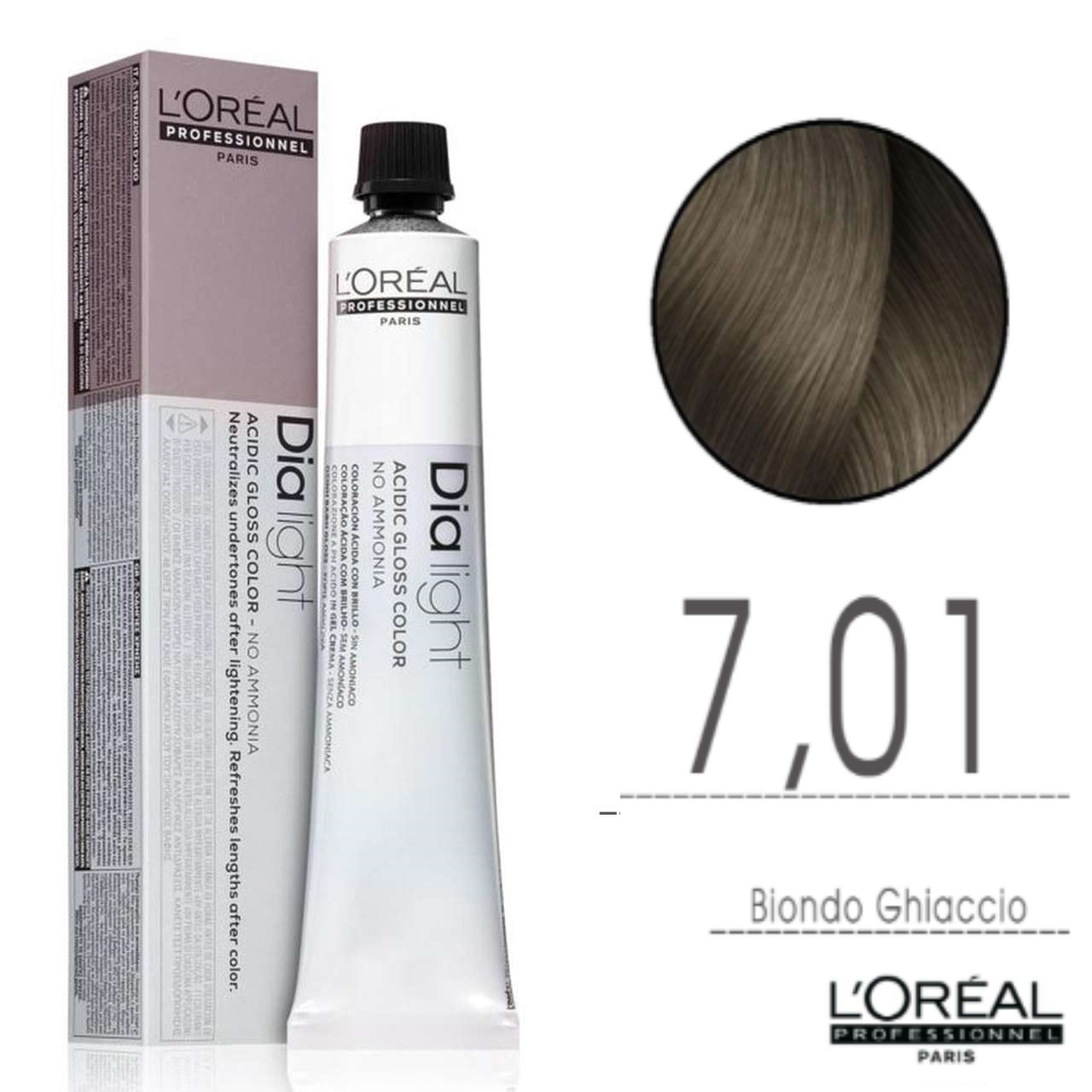 L'Oru00e9al Tinta Dia Light Tono Su Tono 50ML 7.01 Biondo Ghiaccio