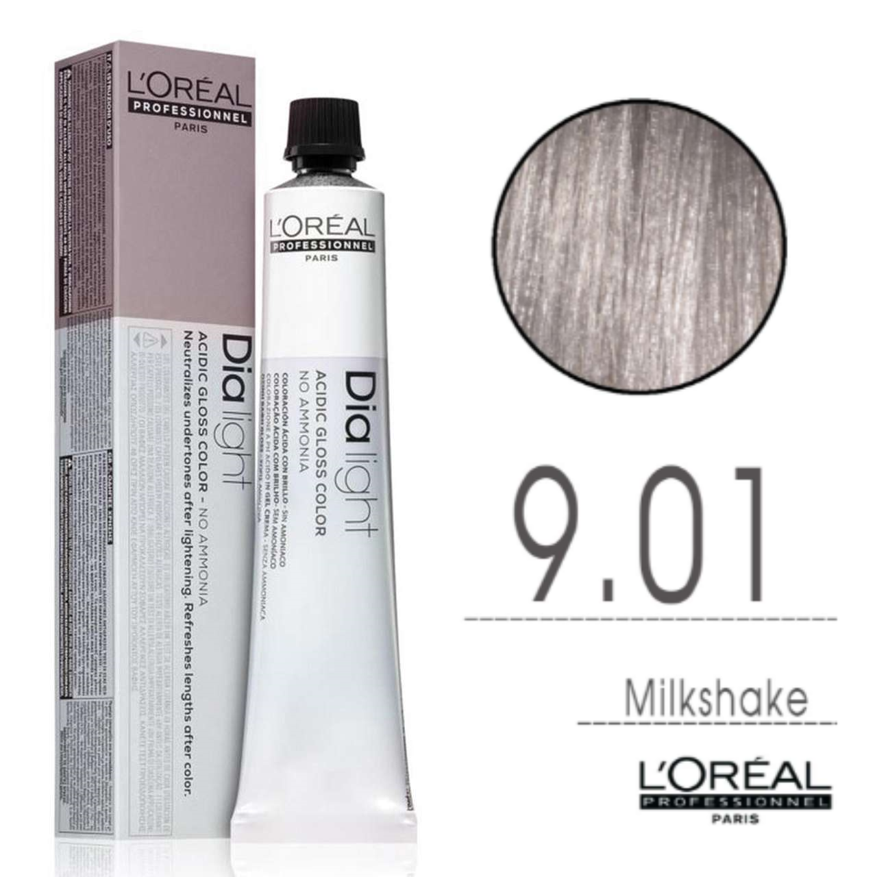 L'Oru00e9al Tinta Dia Light Tono Su Tono 50ML 9.01 MilkShake Ghiaccio