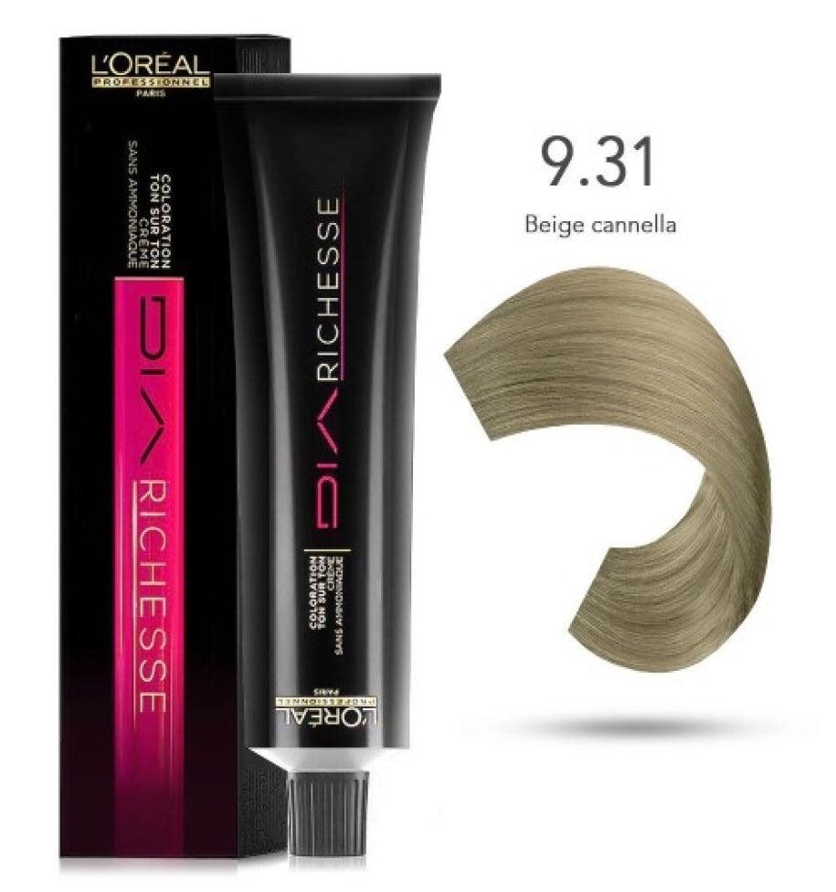 L'Oru00e9al Tinta Dia Richesse Tono Su Tono 50ML 9.31 Beige Cannella