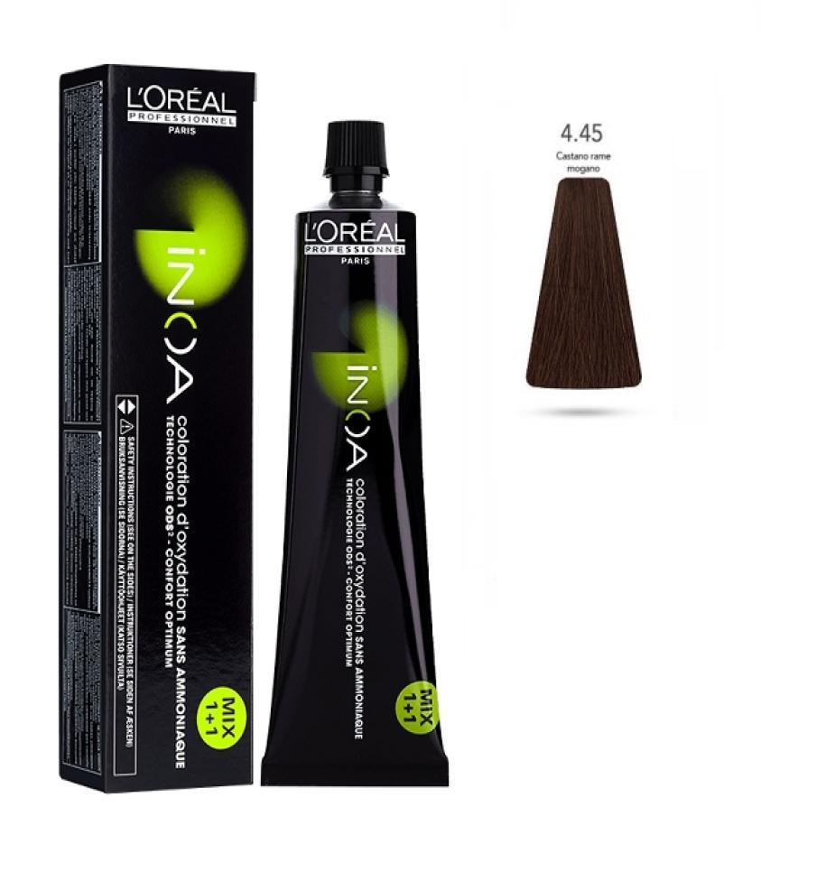 L'Oru00e9al Tinta Inoa Senza Ammoniaca 60ML 4.45 Castano Rame Mogano