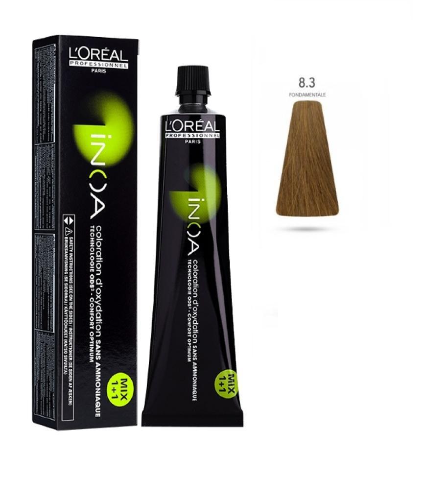 L'Oru00e9al Tinta Inoa Senza Ammoniaca 60ML 8.3 Fondamentale