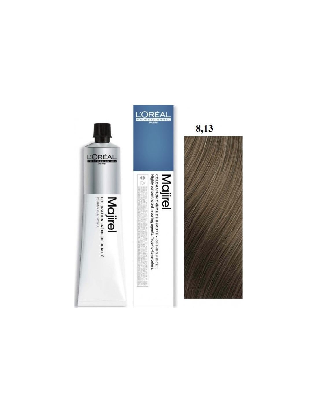 L'Oru00e9al Tinta Majirel Cool Inforced 50ML 8.13 Biondo Chiaro Beige Cenere