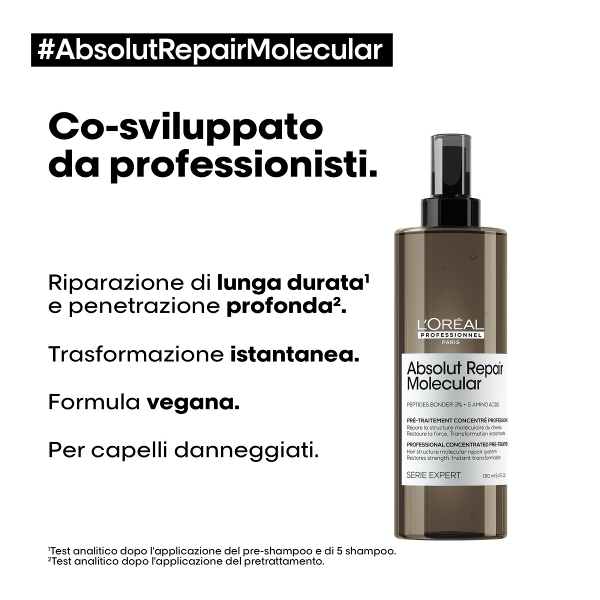 L'Oru00e9al Pre Trattamento Spray Absolute Repair Molecular Serie Expert 190ML