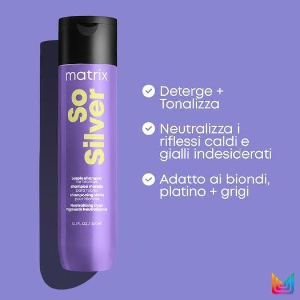 Matrix Shampoo Antigiallo So Silver Total Results 300ML