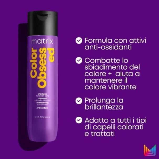 Matrix Shampoo Capelli Colorati Color Obsessed Total Results 300ML