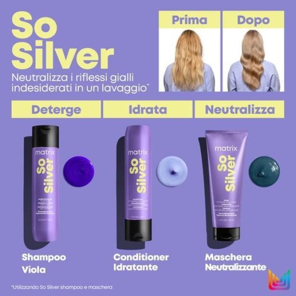 Matrix Conditioner Antigiallo So Silver Total Results 300ML