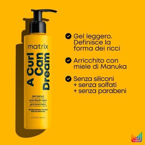 Matrix Gel Tenuta Leggera A Curl Can Dream Total Results 250ML