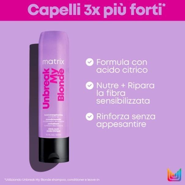 Matrix Conditioner Rinforzante Unbreak My Blond Total Results 300ML