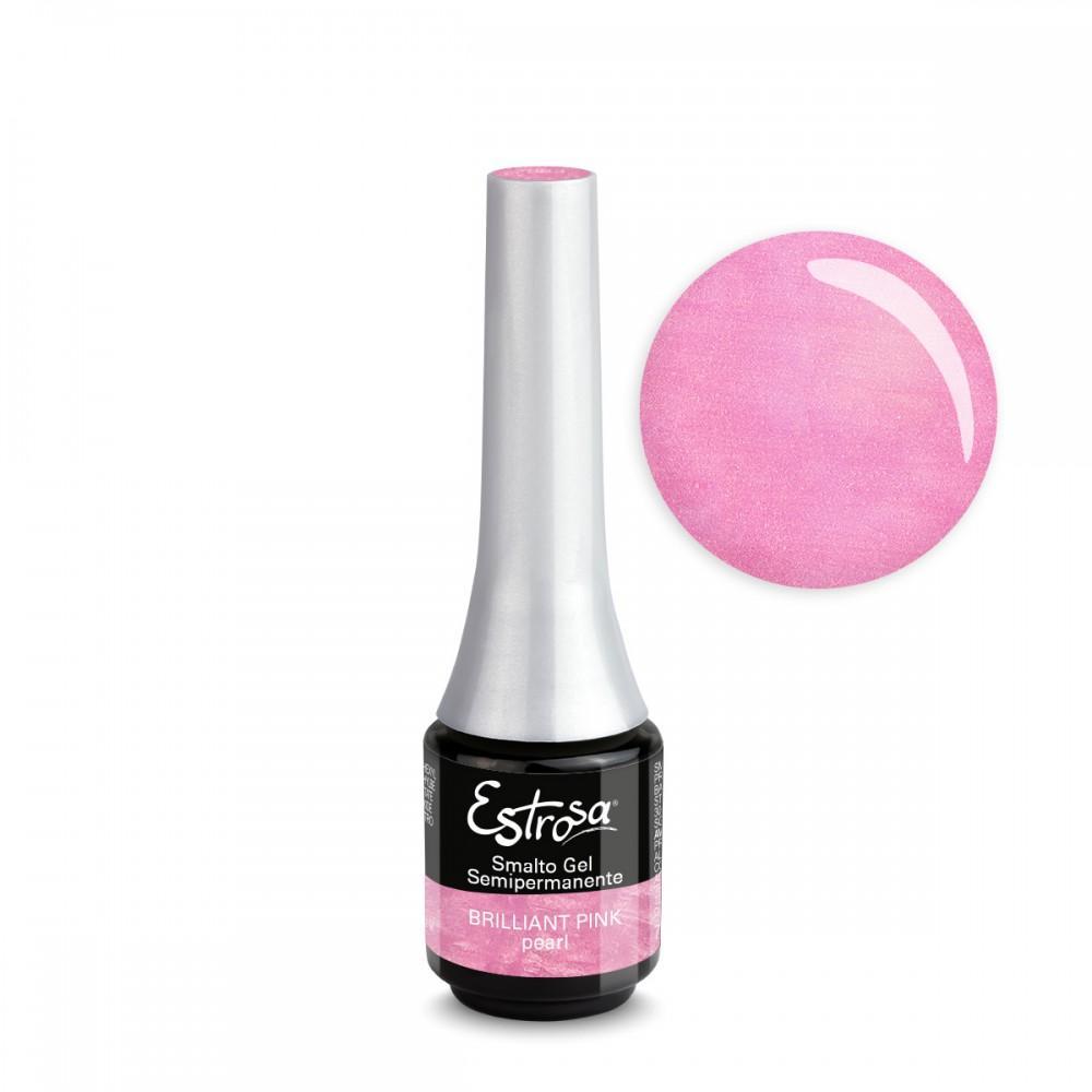 Estrosa Smalto Gel Semipermanente Mini 7ML Brilliant Pink Pearl
