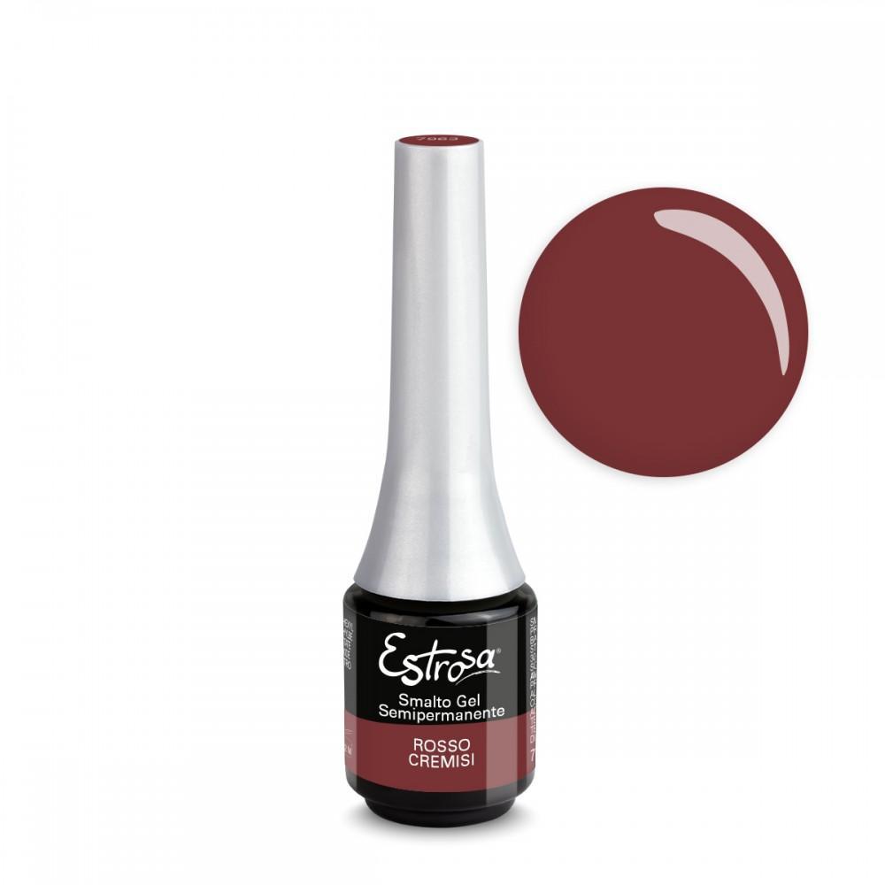 Estrosa Smalto Gel Semipermanente Mini 7ML Rosso Cremisi 